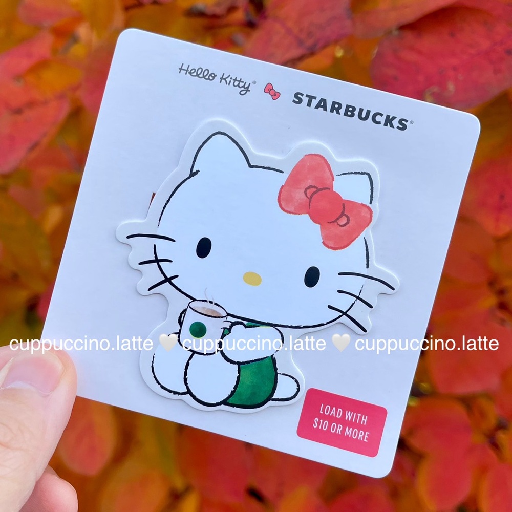 🩷NEW🎀Starbucks x Hello Kitty 2025 Sanrio Die Cut Limited Edition Gift Card